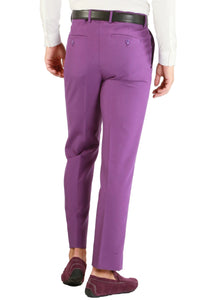 Paul Lorenzo 1969 Paul Lorenzo 1969 Purple Solid Slim Fit Suit