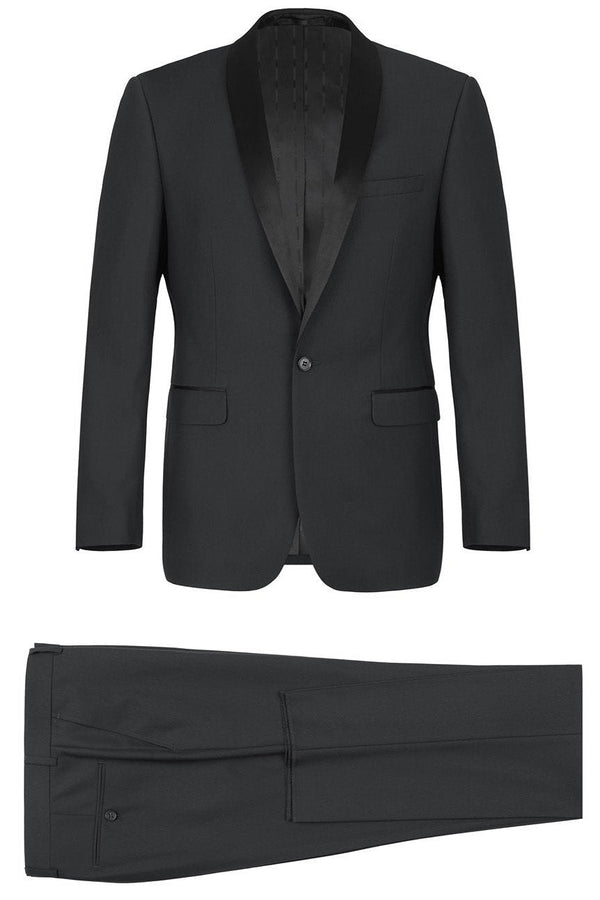 RN Collection "Paris" Black 1-Button Shawl Tuxedo