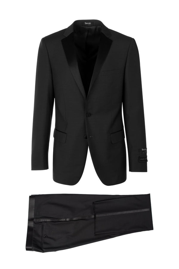 Tiglio "Sienna Porto" Black 2-Button Notch Slim Fit Tuxedo