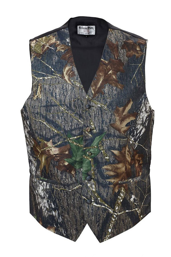 Tux Park Camo Satin Tuxedo Vest