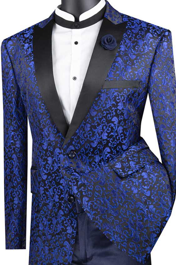 Vinci "Elegant" Blue Tuxedo Jacket (Separates)